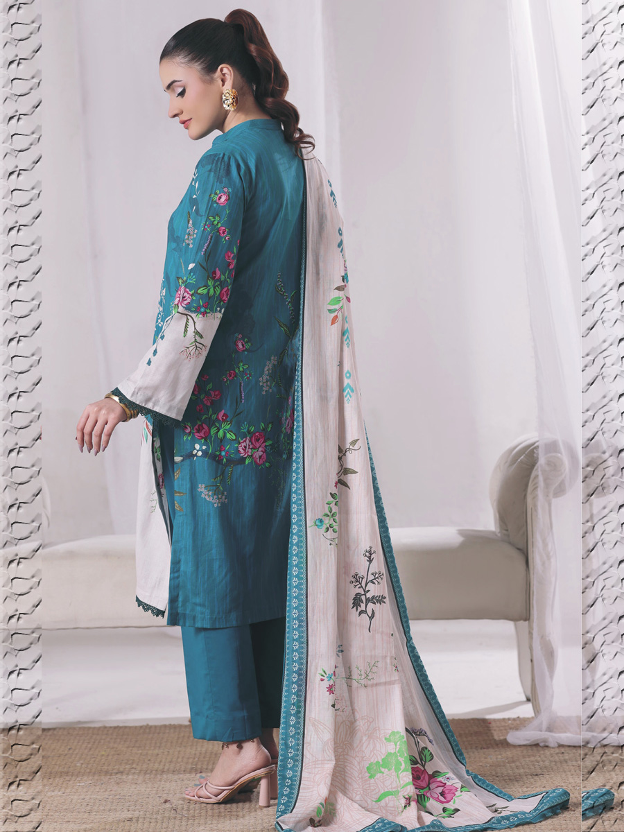 Izhan by Moosa Jee Premium Quality Lawn 3 Piece - Image 2